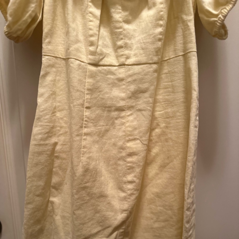 H&M Light Yellow Off-Shoulder Mini Dress - Picture 9 of 11